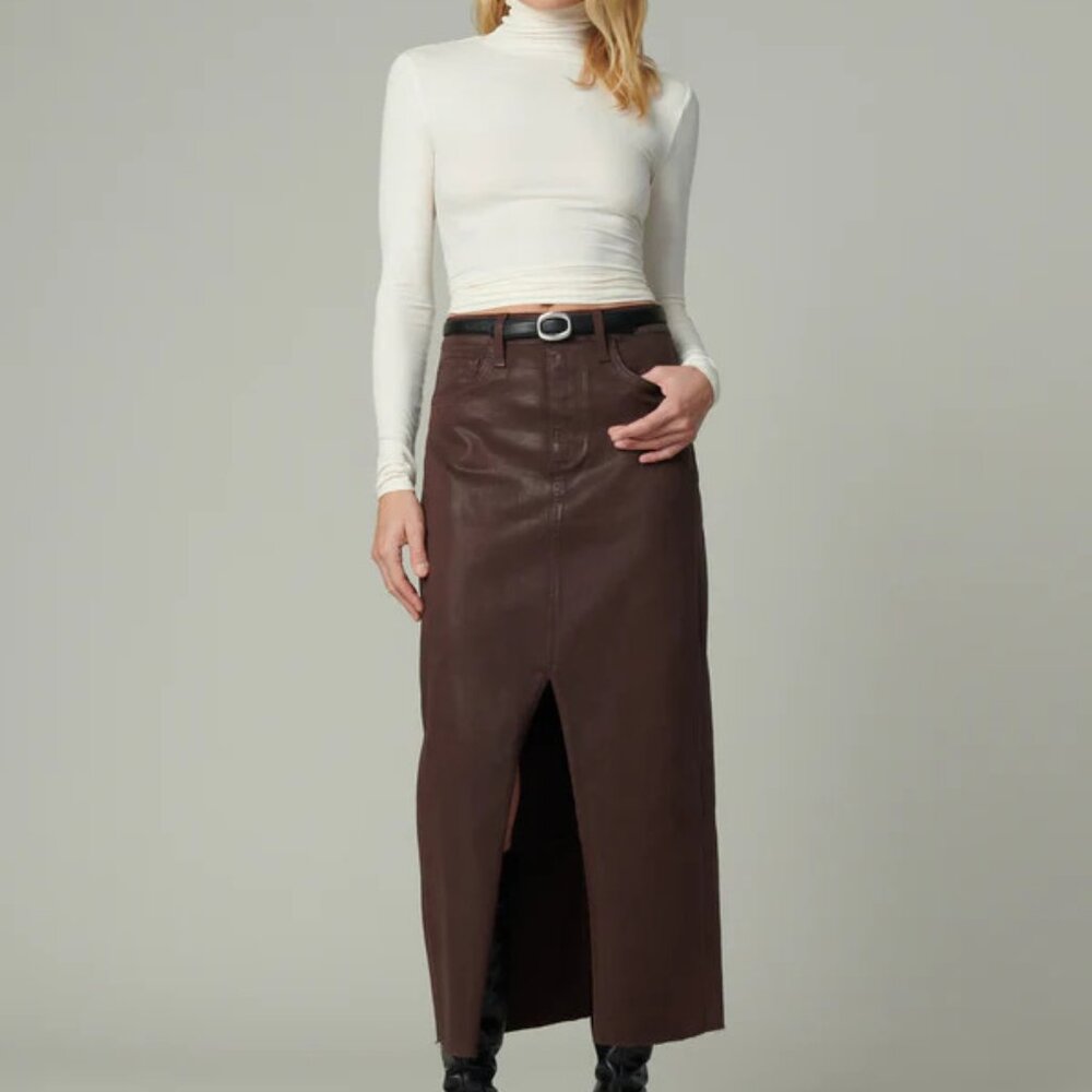 JOE’S EVA COATED MAXI SKIRT (NWT)